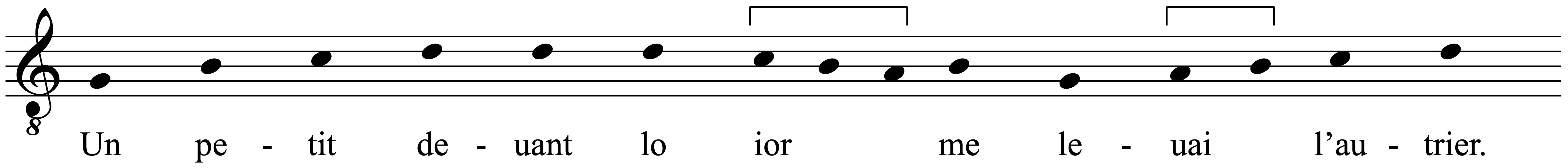Work musical notation